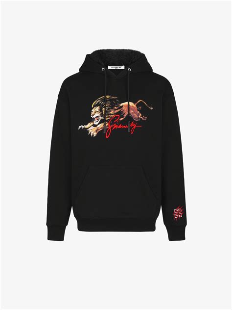 givenchy hoodie tiger leo fake|false givenchy inscription.